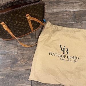 Vintage Boho Louis Vuitton Tote/water marks